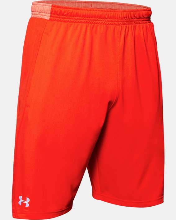 Men's UA Locker 9" Pocketed Shorts, Orange, pdpMainDesktop image number 4